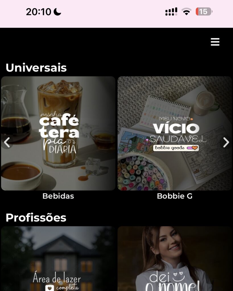 Separadas por categoria